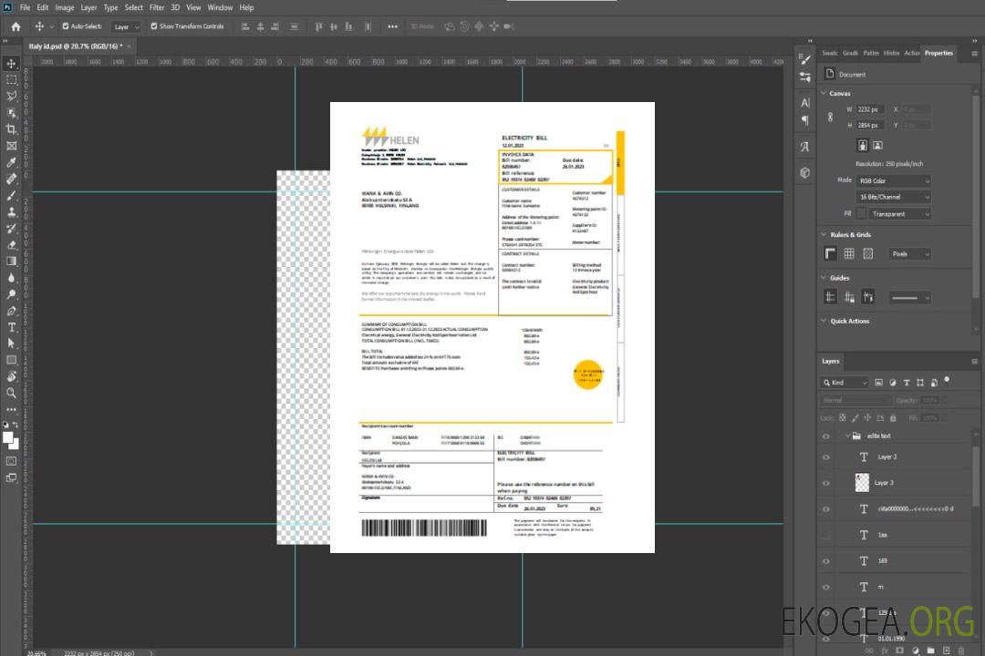Helen Preuve d'adresse facture d'entreprise de services publics, SCR template Helen Preuve d'adresse facture d'entreprise de services publics, SCR template